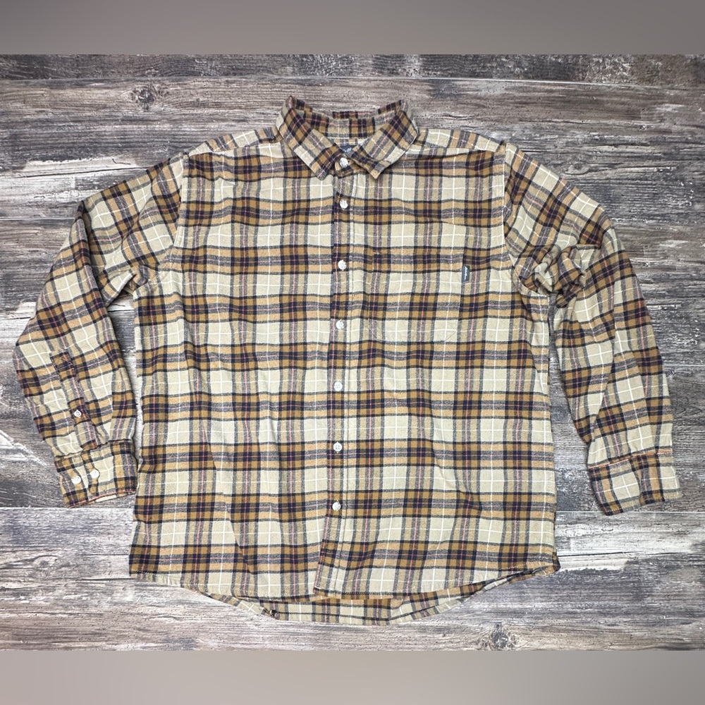 Eddie Bauer Flannel Shirt Button Down - XL - Plaid - GUC